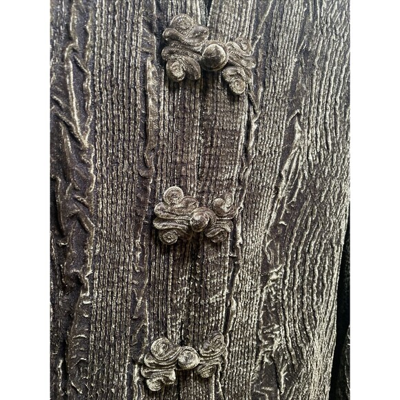 Tally Ho Green Velvet Jacket 2XL Textured Fairy Grunge Witchy Whimsigoth Boho - Picture 4 of 9